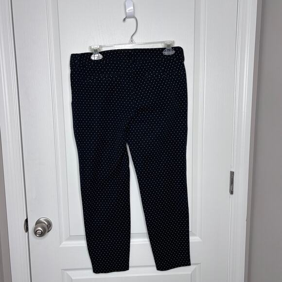 Old Navy Wms Mid Rise Black White Print Pixie Ankle Pants Size 10 Casual - Picture 3 of 8